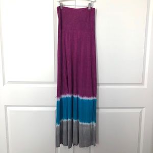 Lucky Brand Purple Aqua Tie-Dye Coverup Dress M/L
